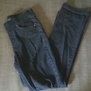 Elastic waist straight cut jeans - Gloria Vanderbi